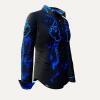 BLUEZONE - Black blue blouse - GERMENS