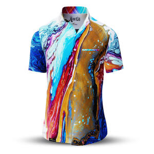 Colorful summer shirt men HAU´OLI - GERMENS