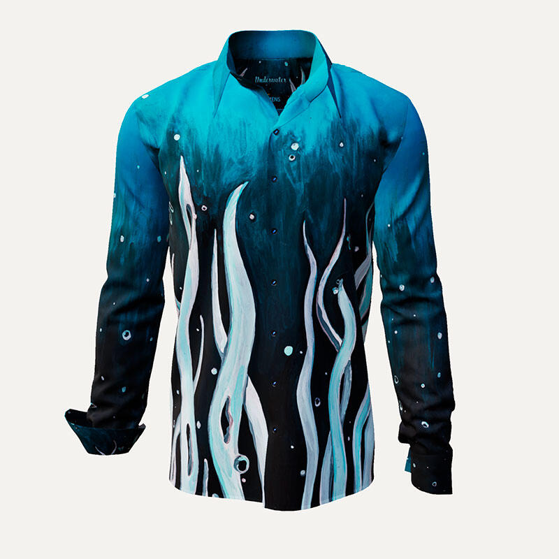 Find Button Up Shirt SURREAL UNDERWATERWORLD - 100 % co