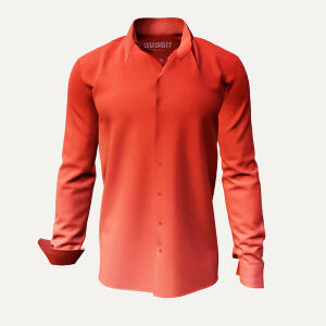 Discover Button Up Shirt GRADIENT BRONCE - 100 % cotton