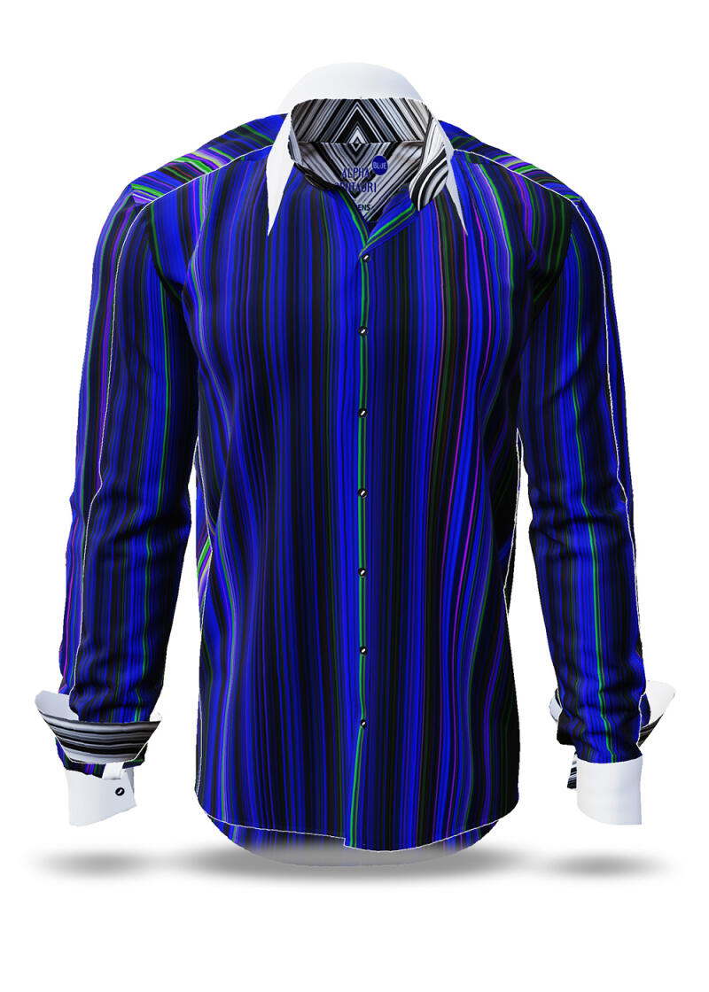 Button Up Shirt ALPHA CENTAURI BLUE from GERMENS