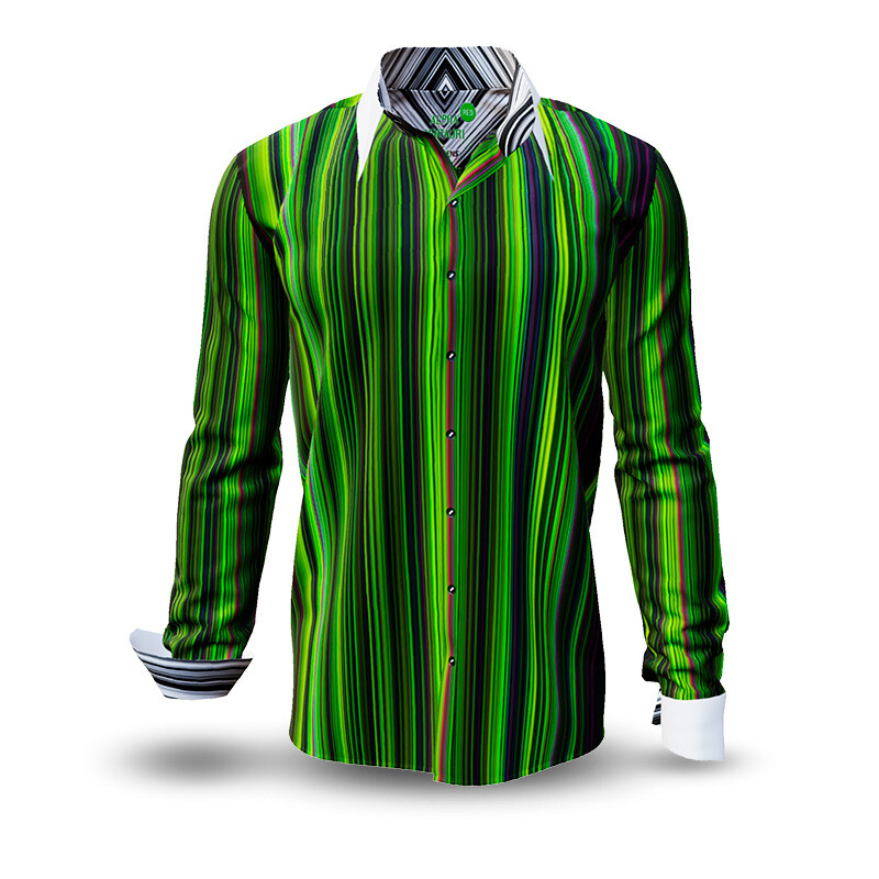 Button Up Shirt ALPHA CENTAURI GREEN from GERMENS