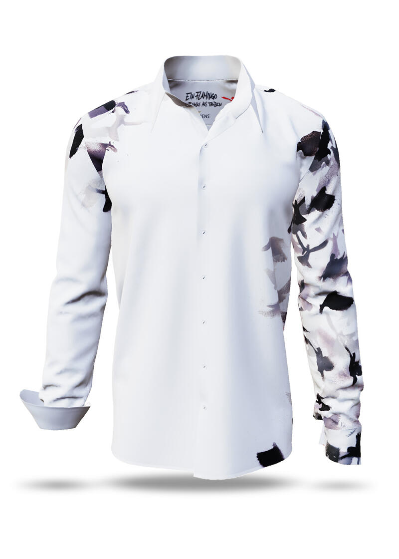 Discover Button Up Shirt EIN FLAMINGO - 100 % cotton