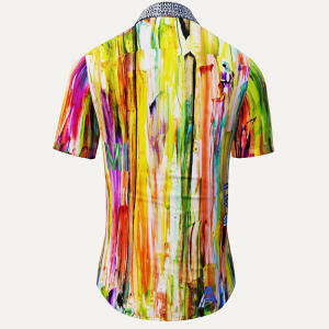 Button up shirt for summer THE COLORS OF MIAMI - GERMENS