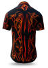 LAVA - Black short sleeve shirt with orange - GERMENS