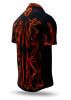 LAVA - Black short sleeve shirt with orange - GERMENS