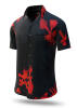 Colorful summer shirt men EMBER BLACK - GERMENS
