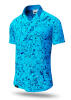 GRAVUR BLUE - summer shirt men - GERMENS