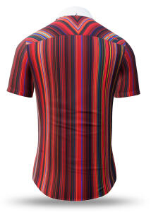 Summer button shirt ALPHA CENTAURI RED - GERMENS