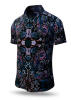 Summer button shirt CARROUSEL BLACK - GERMENS