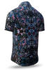 Summer button shirt CARROUSEL BLACK - GERMENS