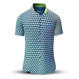 Button up shirt for summer CUBO AZUR - GERMENS